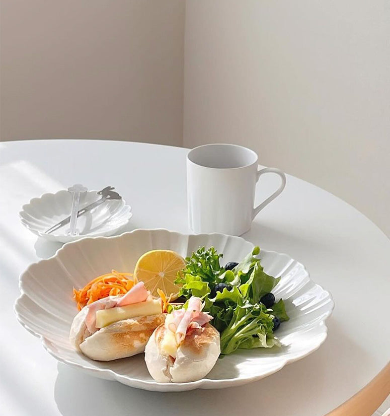 Mujagi Gloss Flower Shell Main Plate
