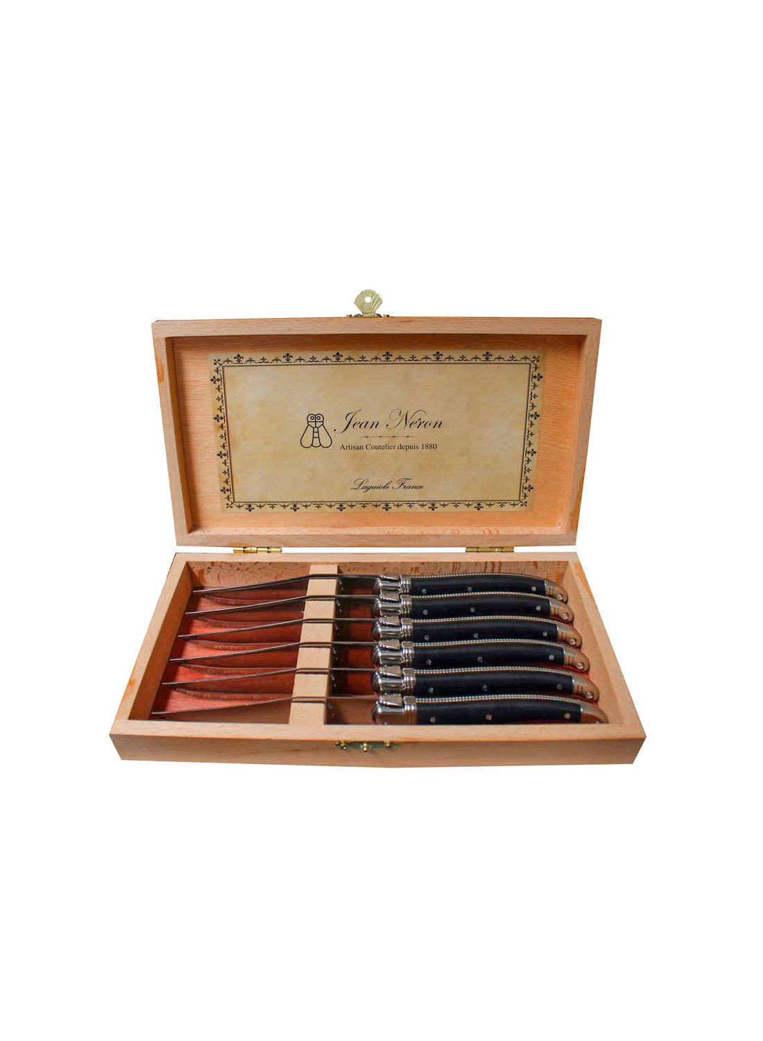Laguiole Black Steak Knives, set of 6